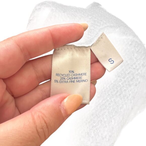 RAEY Oversized Recycled Cashmere Boyfriend Sweater Black Small - Picture 6 of 6